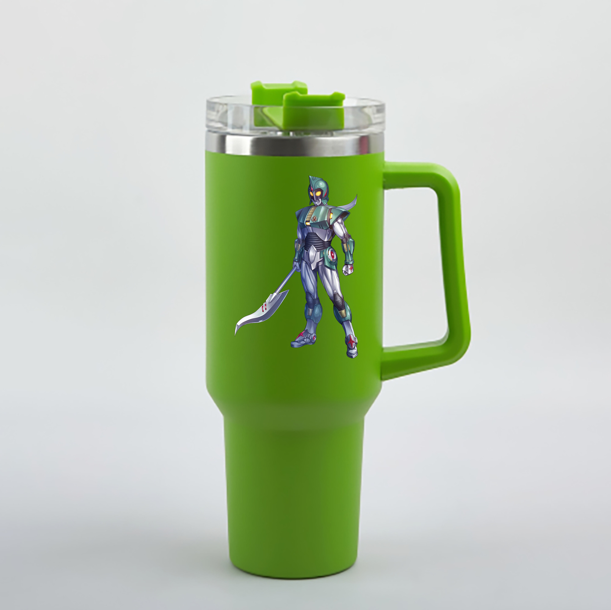 （画像用） ウルトラマン Ultraman 1200mL車用タンブラー - クリスタルステッカー（プラスチックストロー付き）